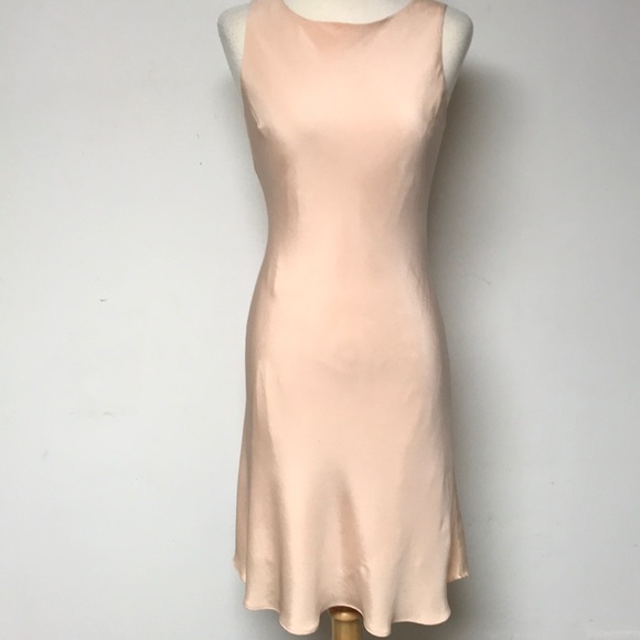 Petite Sophisticate Dresses & Skirts - Peach Silk Dress
